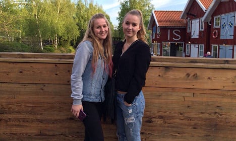 Fensby twin sisters during their gap year in Gothenburg/Photo: Private